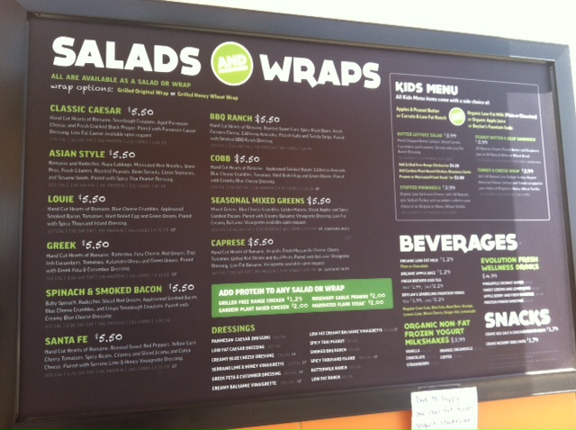 salad n go menu